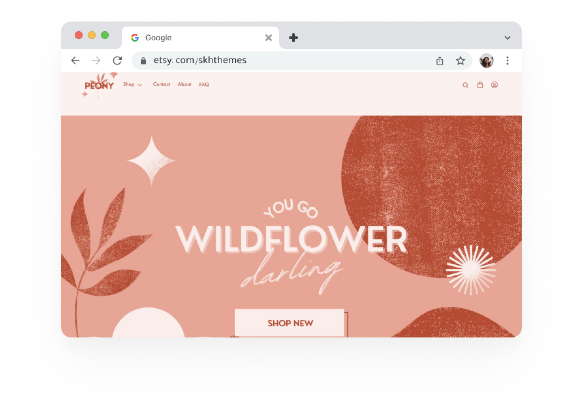 Peony Theme Preview